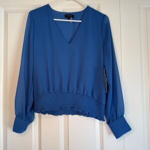 NWT 1.State Women's Blue Blouse Small